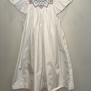 Cream Sundress with Bateau Neckline and Flutter Cap Sleeves